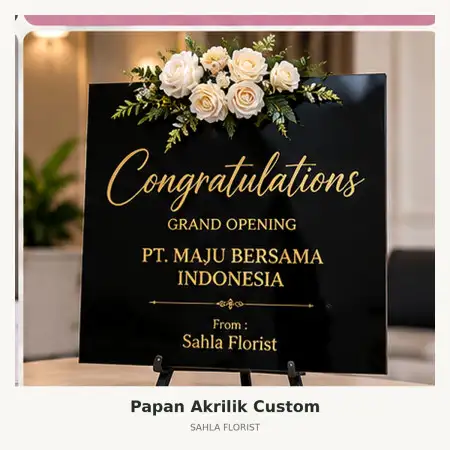 Papan Bunga Akrilik Mengwi